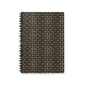 Spiral Notebook Minimal Monogram